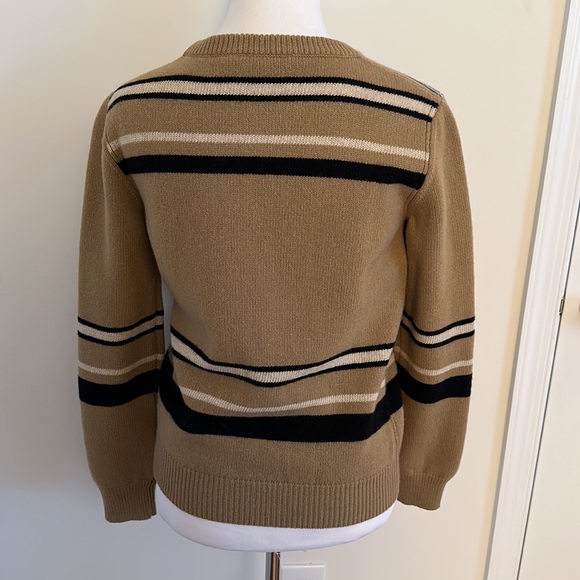 ALBERTA FERRETTI Intarsia wool and cashmere-blend logo sweater Size S - Picture 2 of 7